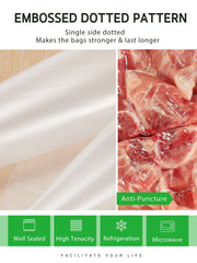 Syntus sealed steak in bag staged for sous-vide showing safe, leak-free cooking