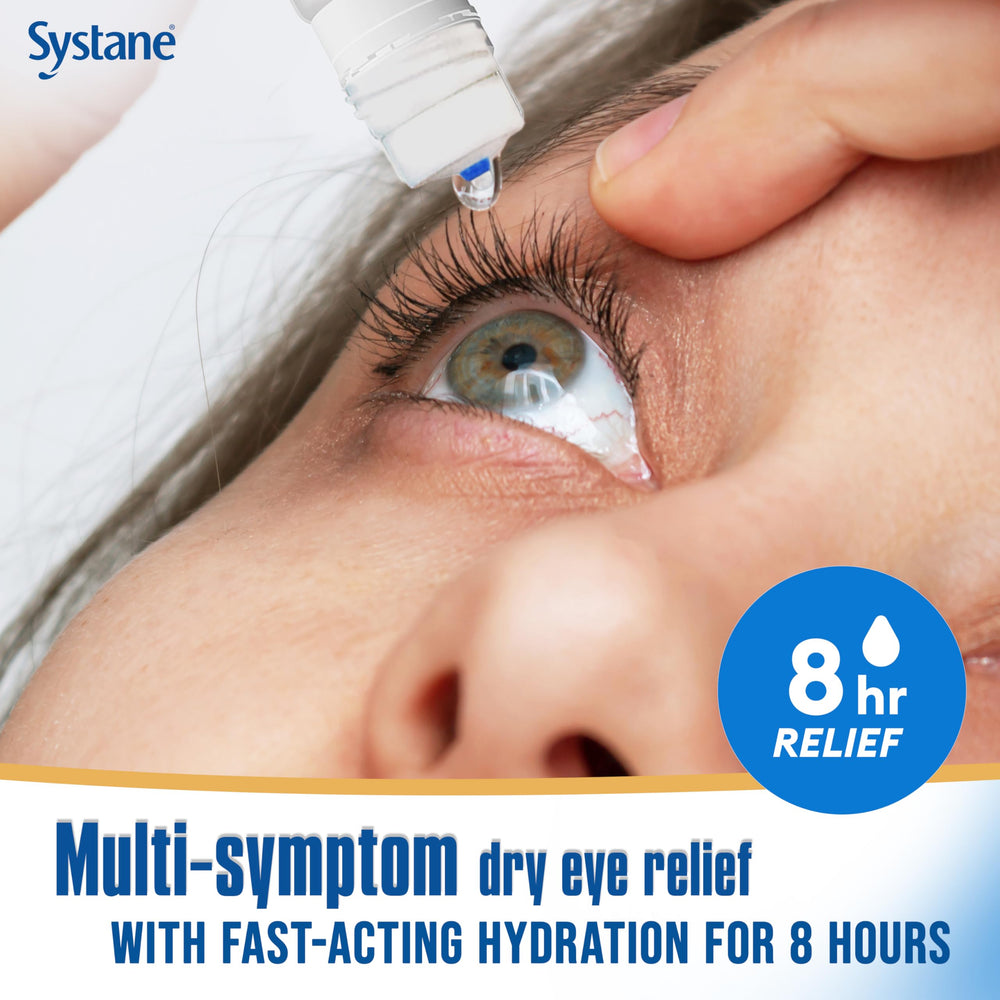Systane COMPLETE bottle close-up of nozzle highlighting precise, mess-free dosing