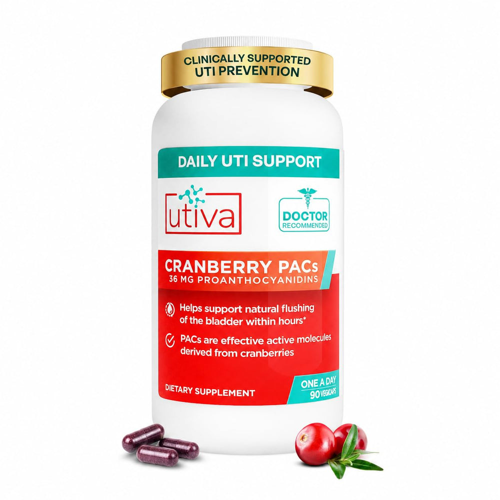 Szio+ Utiva front packaging showing 90-capsule bottle for consistent daily support