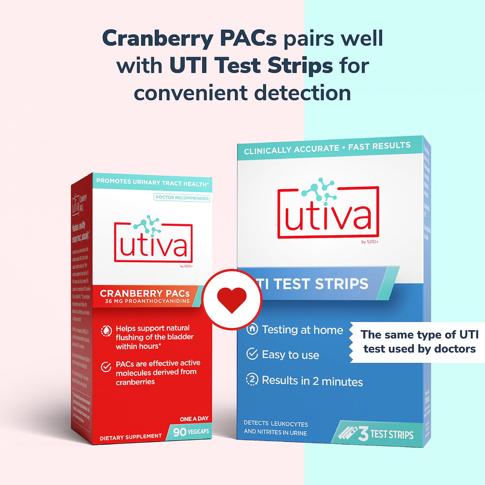 Szio+ Utiva label close-up highlighting DMAC/A2 PACs measurement for accuracy
