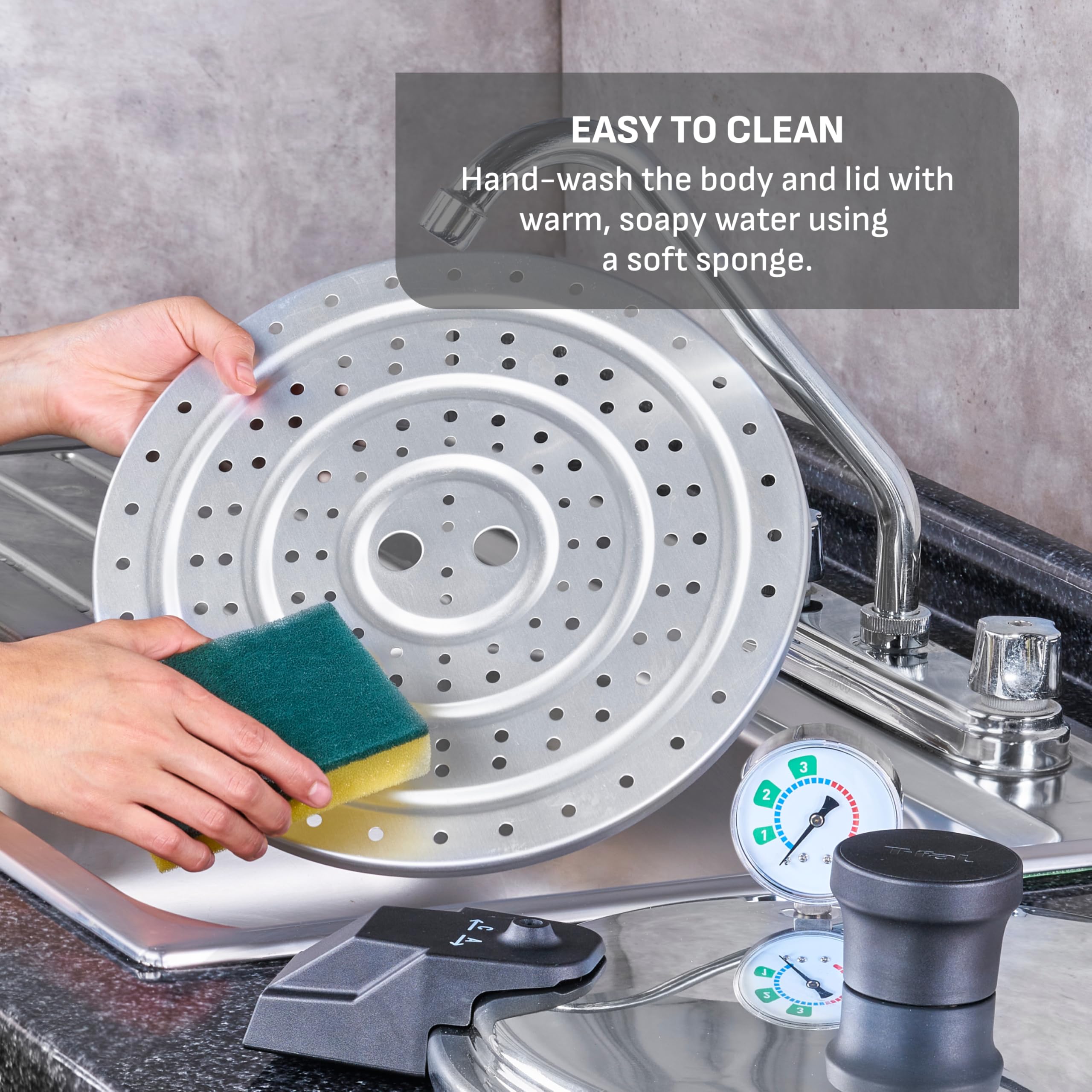 T-fal canner in kitchen lifestyle scene for seasonal preserving convenience
