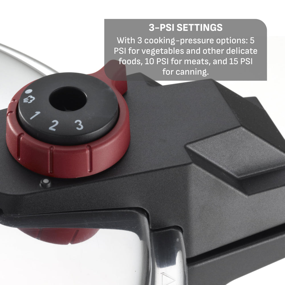 T-fal sturdy side handles giving balanced, comfortable lifting