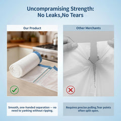 T.FORING close-up of drawstring closure illustrating easy tie and secure seal