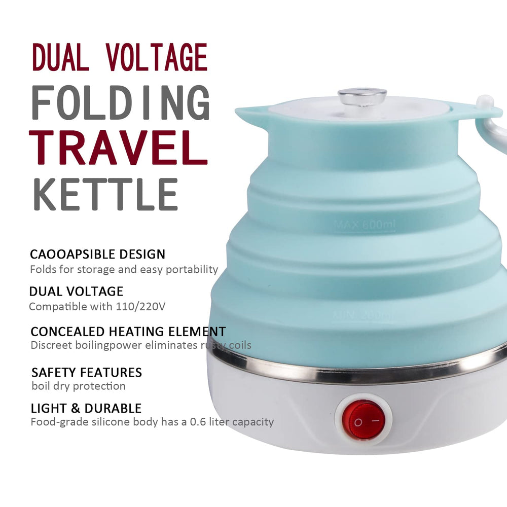 T-magitic unfolded kettle filled to 600ml showing usable capacity benefit