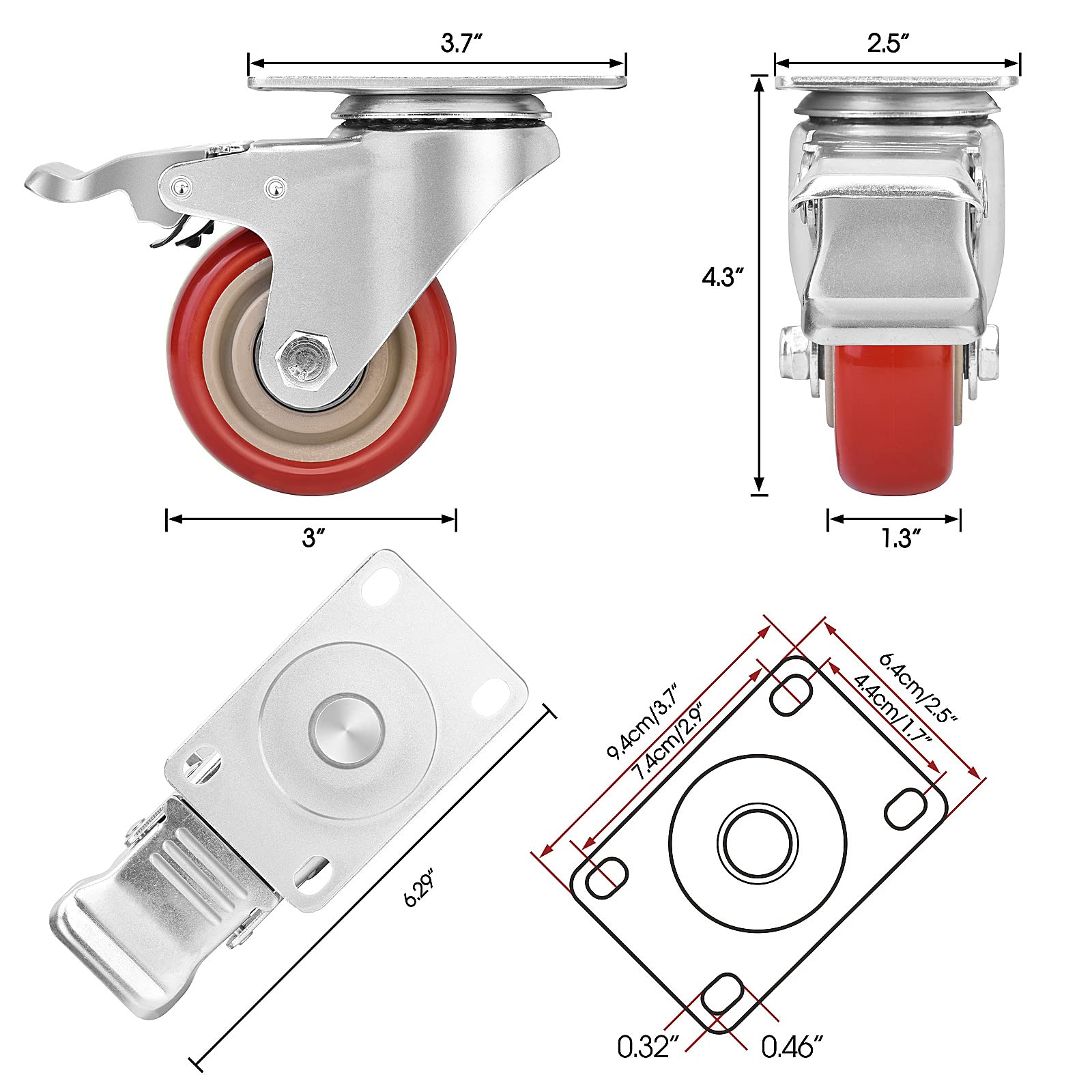 TABKEER double bearing side view illustrating smooth rolling and long life