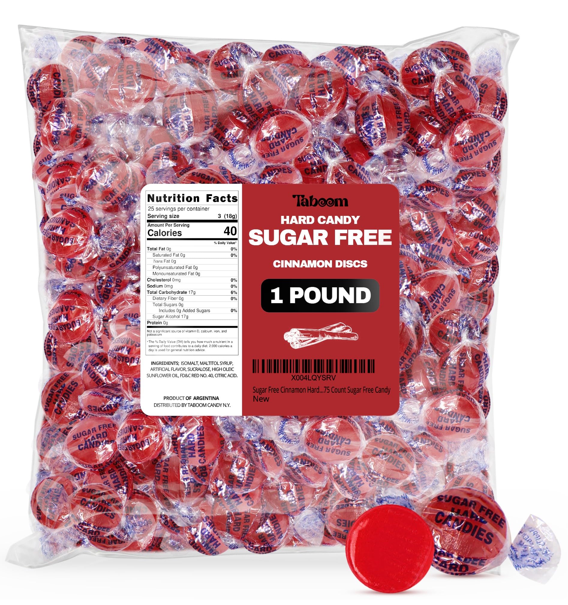 Taboom front packaging showing one-pound bag and quantity benefit