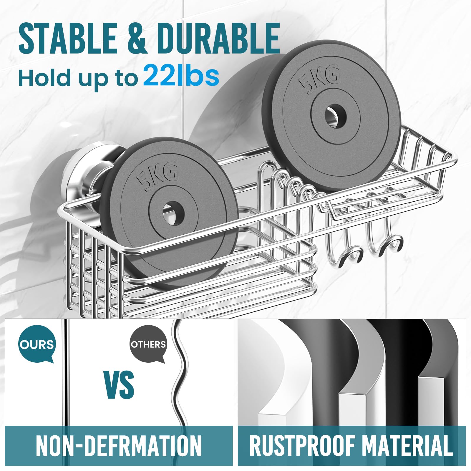 TAILI shelf drainage detail highlighting hollow-out design for quick drying benefit