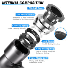 TAILONZ straight fitting detail showing secure connection benefit