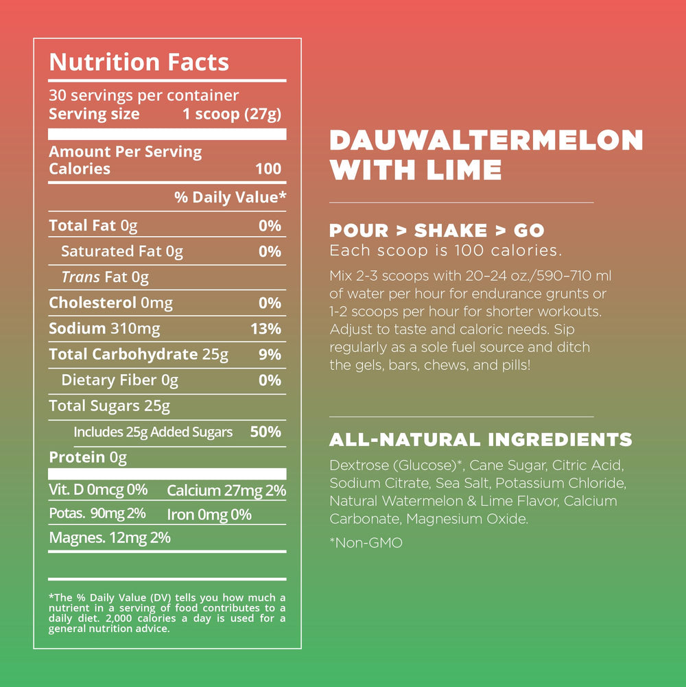 Tailwind Dauwaltermelon powder close-up highlighting fine texture for quick dissolving and clean mixability