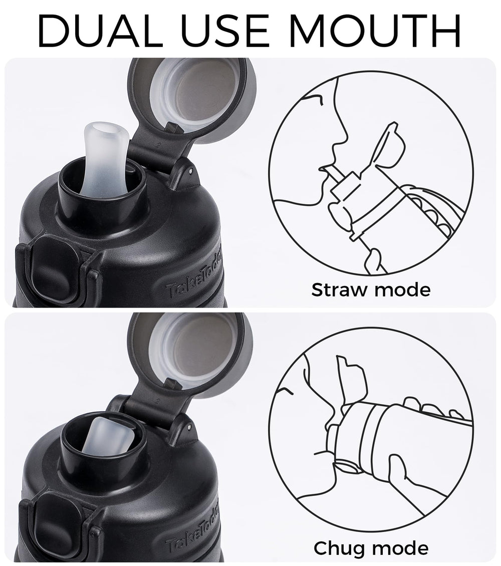 TakeToday sand flip straw detail for spill‑resistant sipping on the go