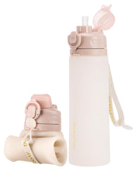 TakeToday sand bottle front view shows portable design and travel convenience