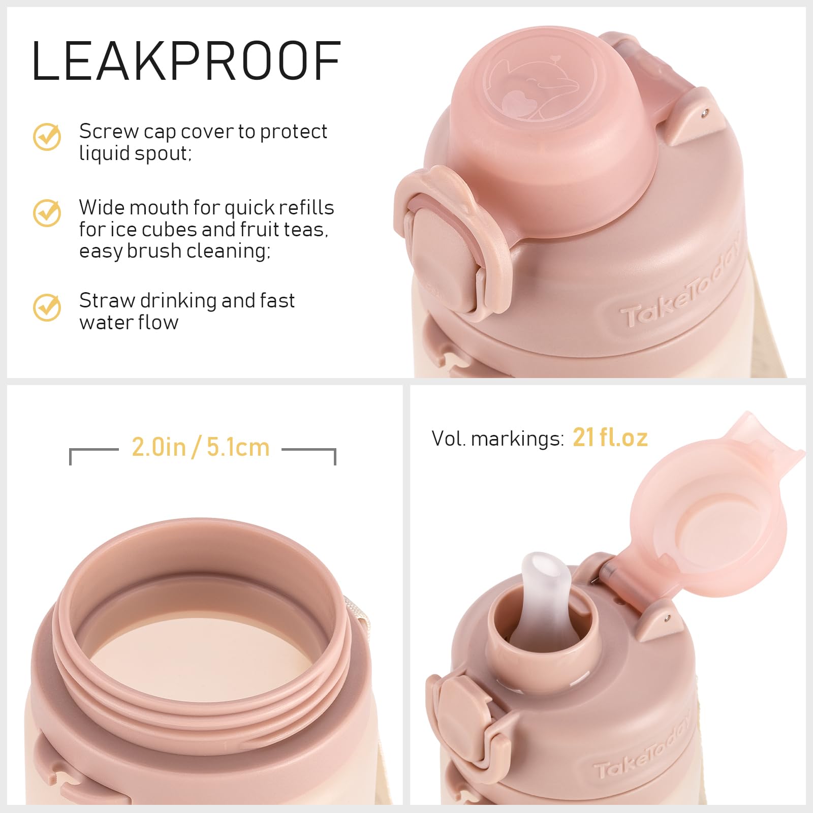TakeToday sand packed in backpack highlighting hands‑free travel benefit