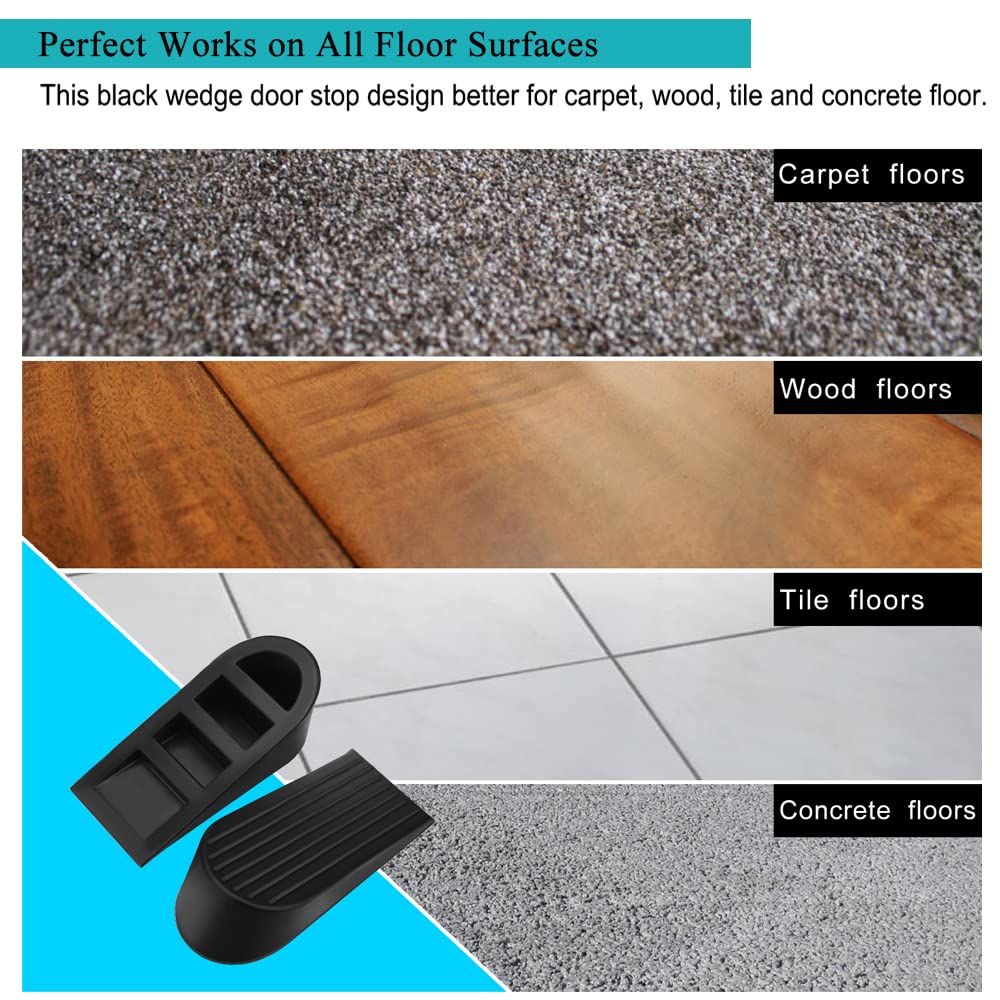 Talkfun wedge on tile floor protecting surface and stopping door
