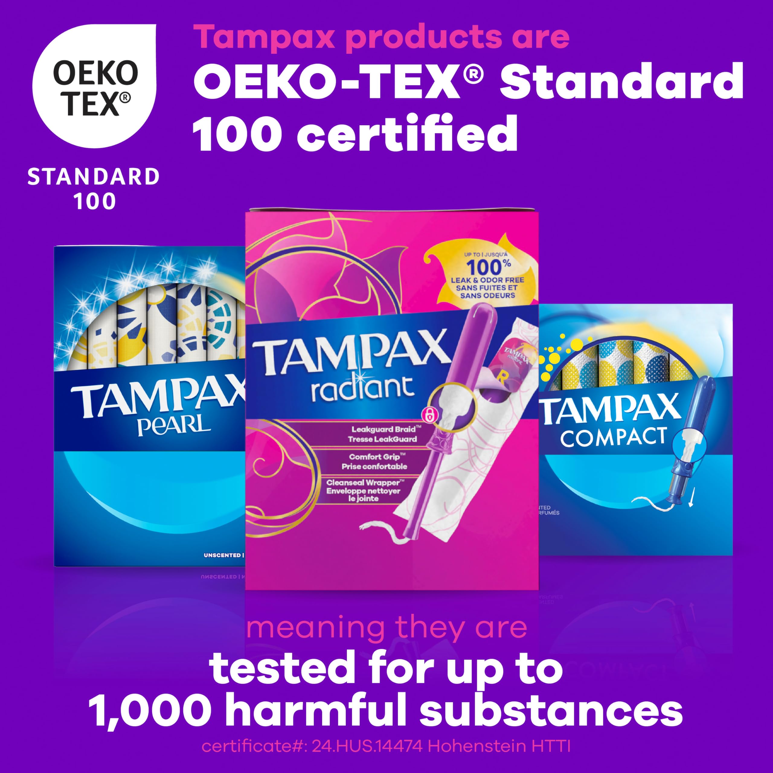 tampax applicator in hand demonstrating easy single-handed insertion