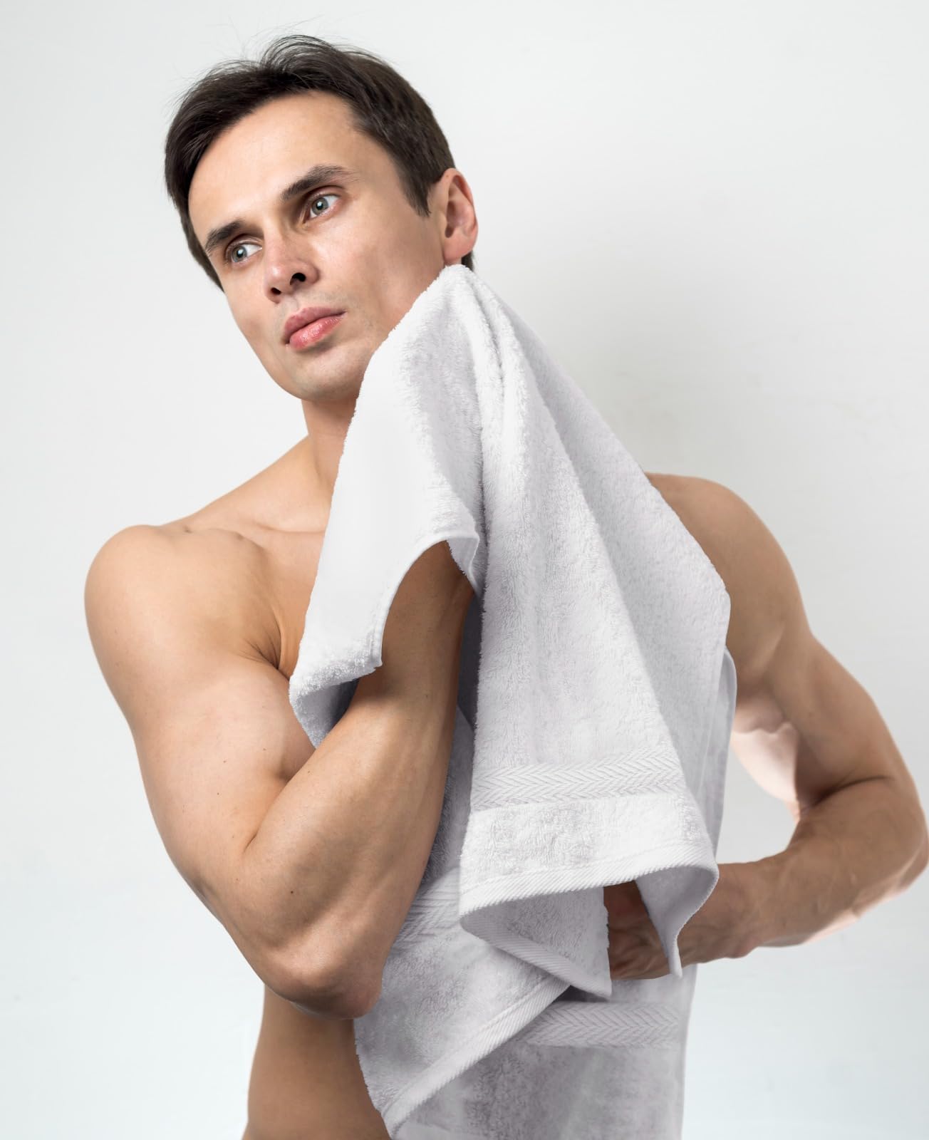 T & L Towel and Linen Mart double-needle hem showing durable edge strength