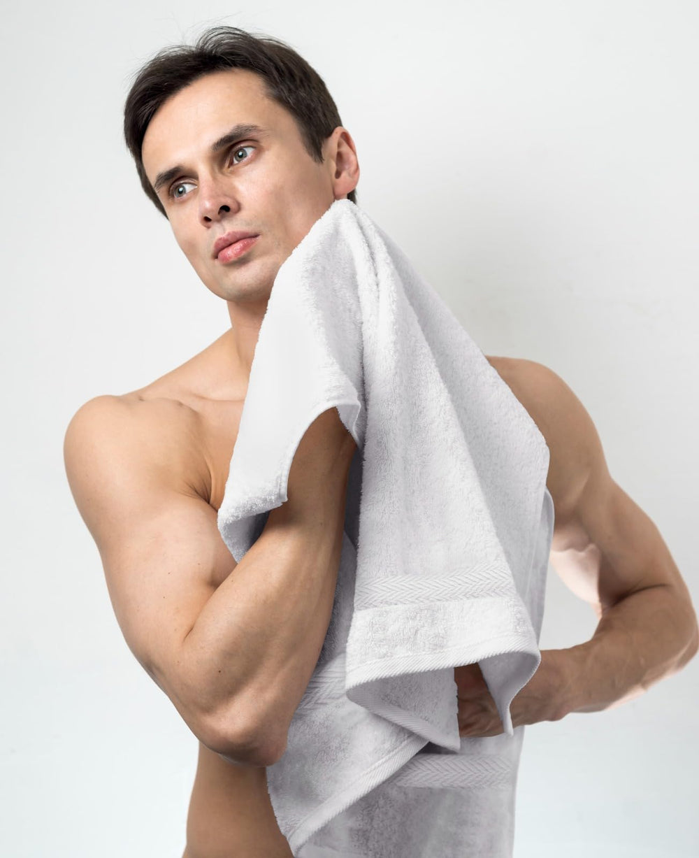 T & L Towel and Linen Mart double-needle hem showing durable edge strength