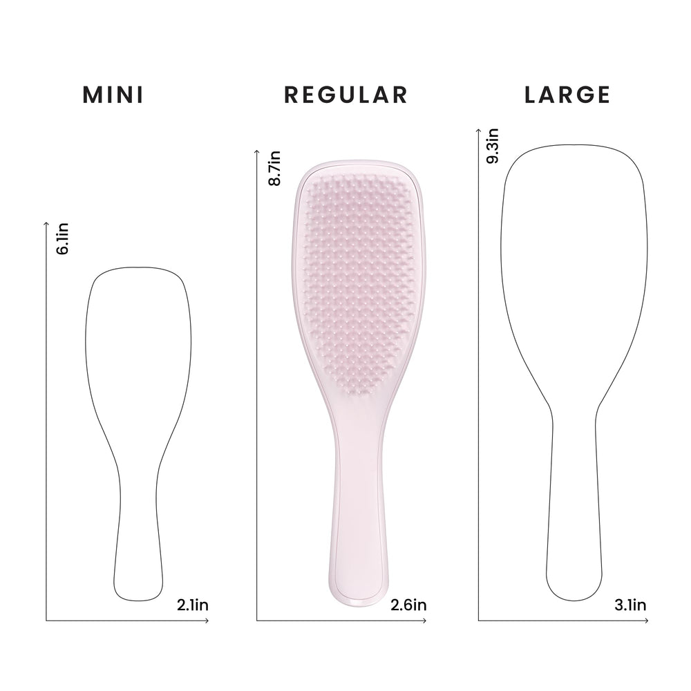 TANGLE TEEZER positioned on bathroom shelf among products, neat storage benefit