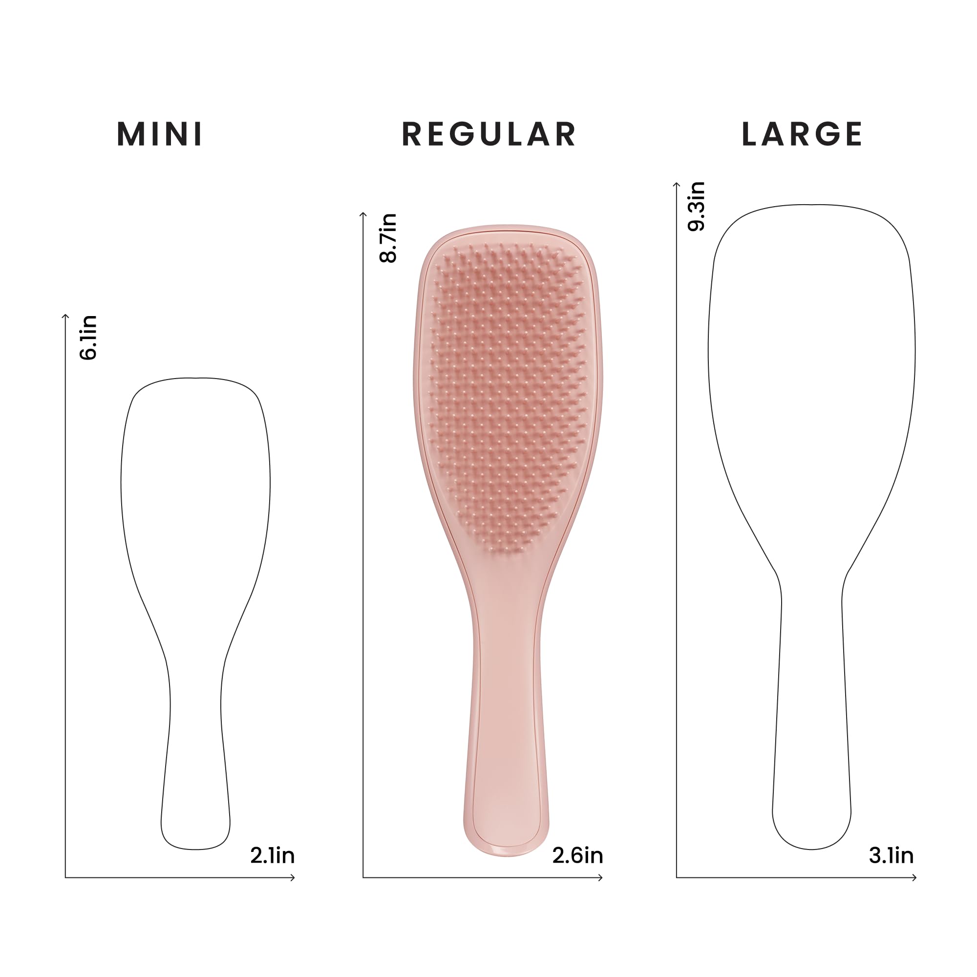 TANGLE TEEZER placed on bath shelf showing water-resistant finish benefit