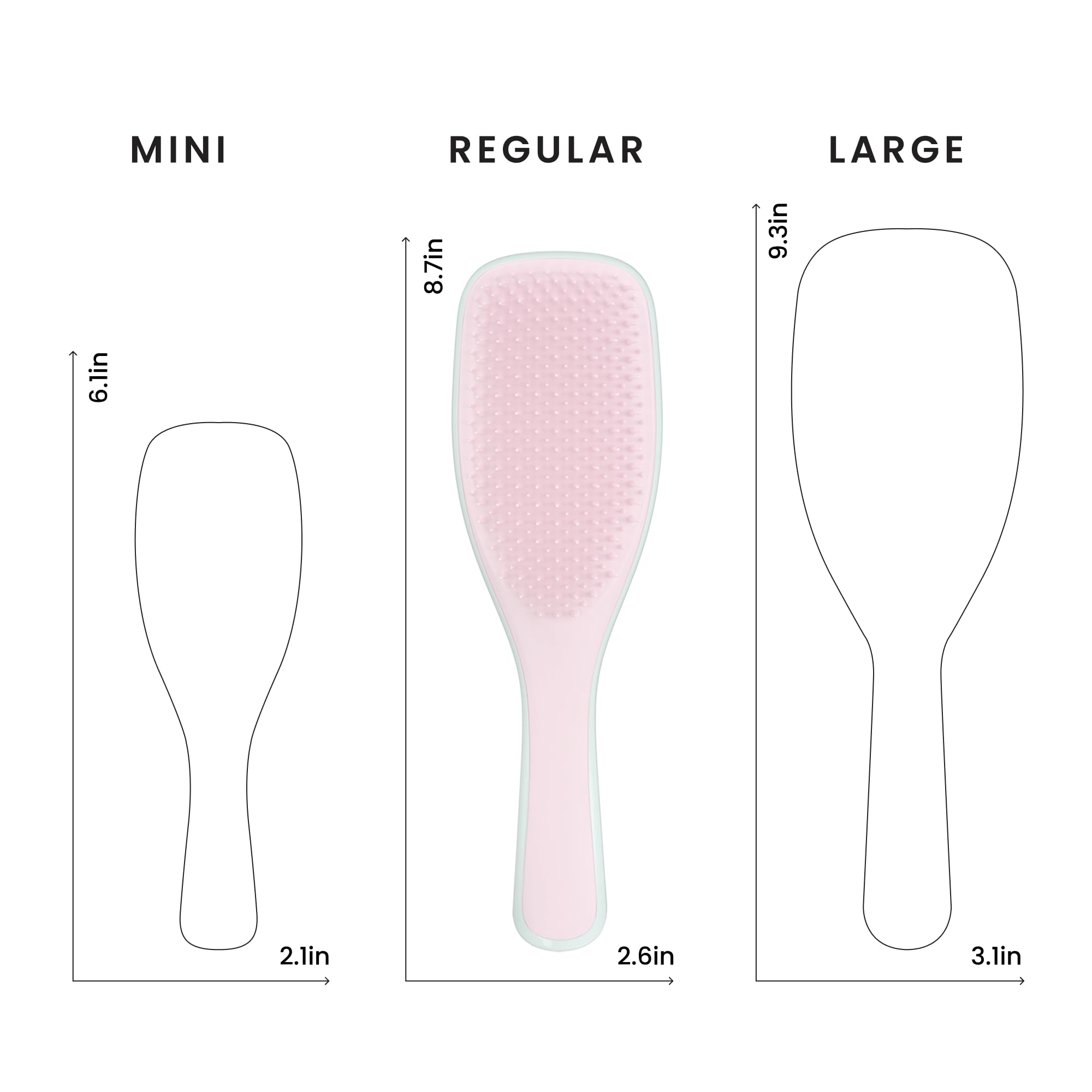 TANGLE TEEZER demonstrating flexible teeth bending to show gentle knot release benefit