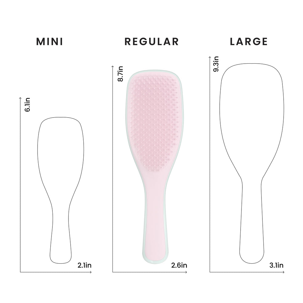TANGLE TEEZER demonstrating flexible teeth bending to show gentle knot release benefit