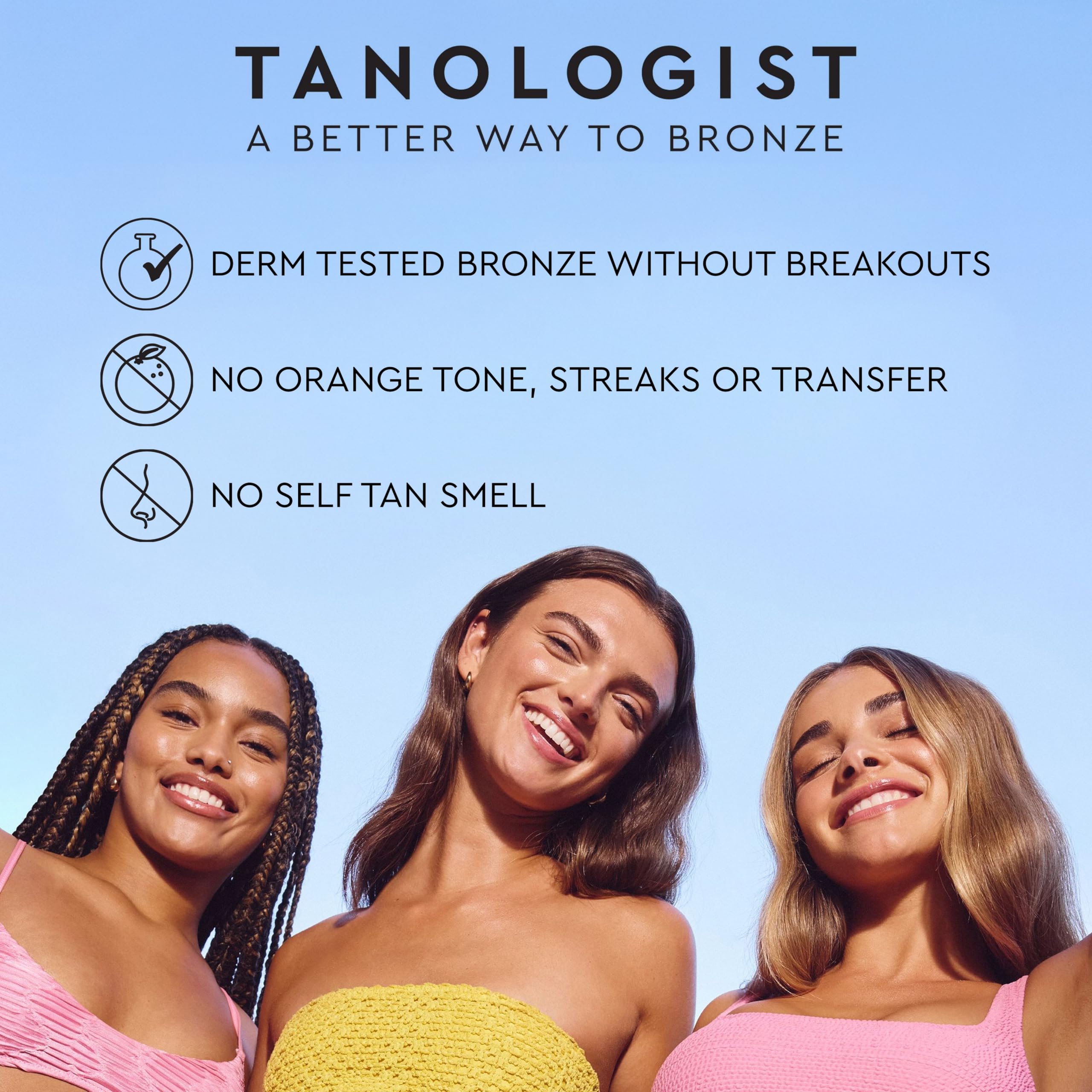 Tanologist drops mixed with moisturizer showing seamless blend and hydration