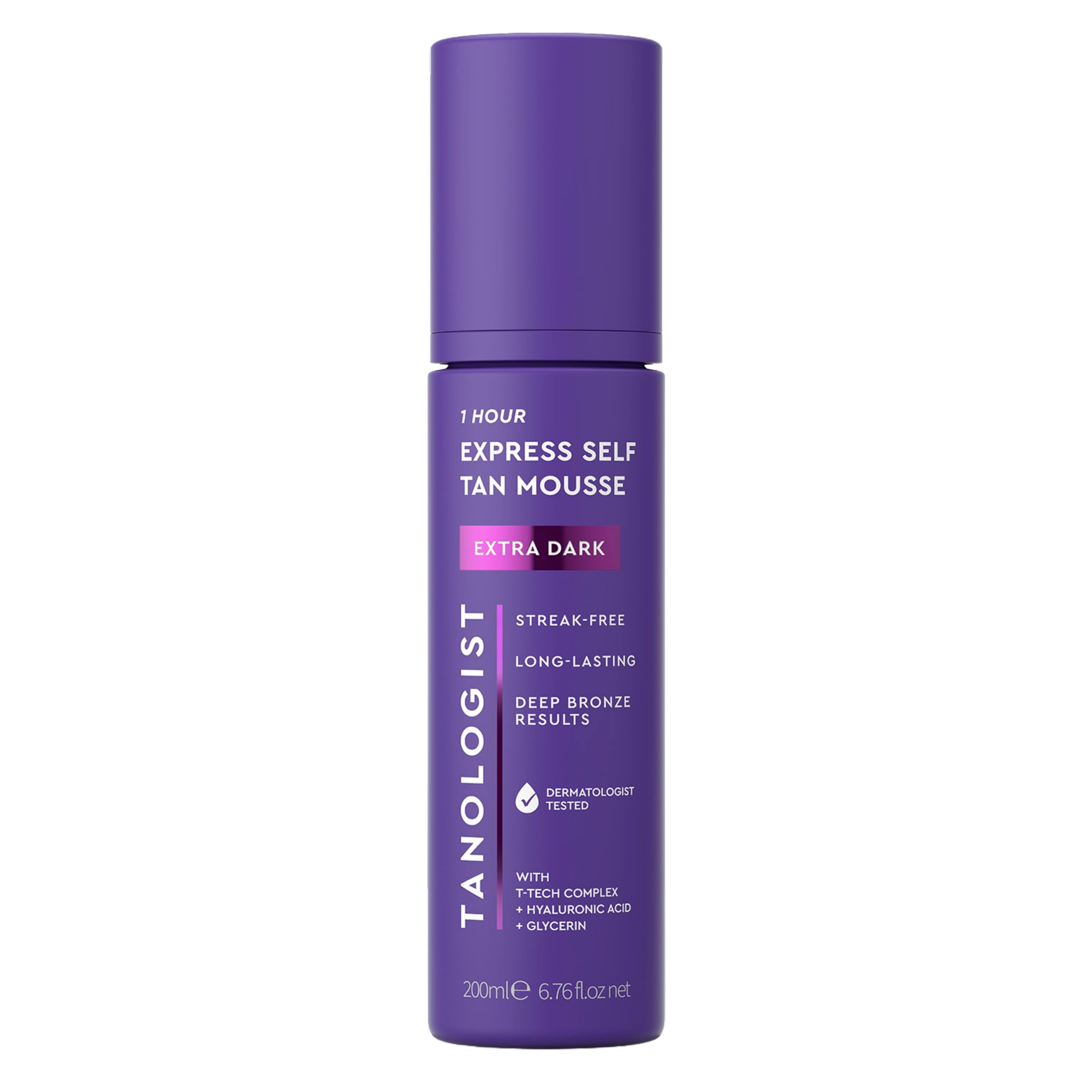 Tanologist front packaging showing extra dark mousse and clear branding with value