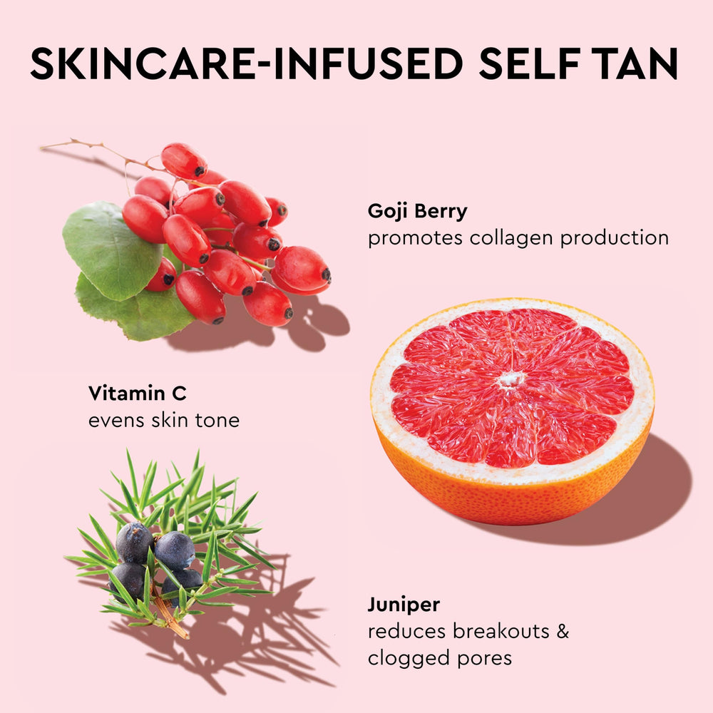 Tanologist before and after on forearm showing gradual bronzing