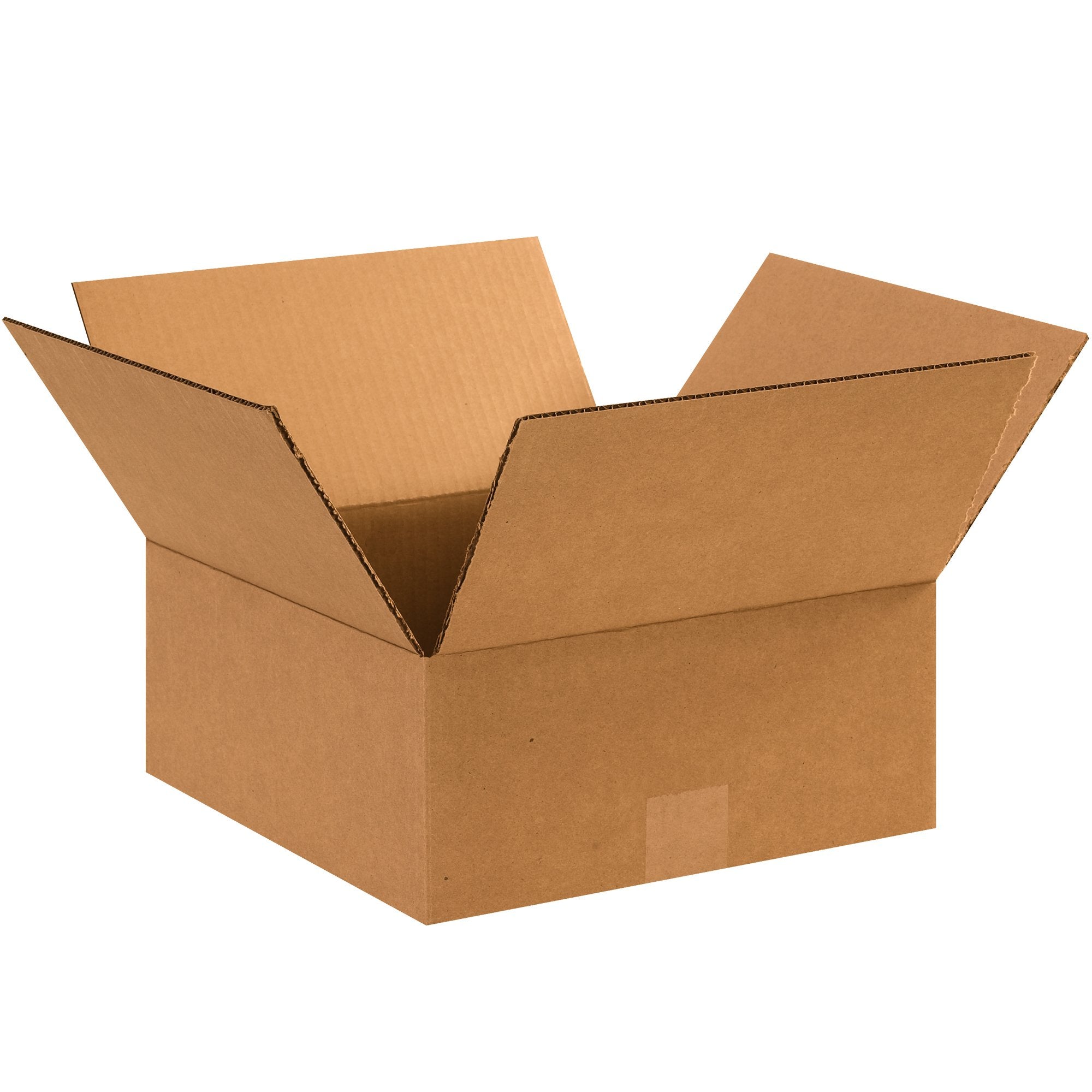 Tape Logic front view stacked pack of 12x12x5 boxes for efficient storage