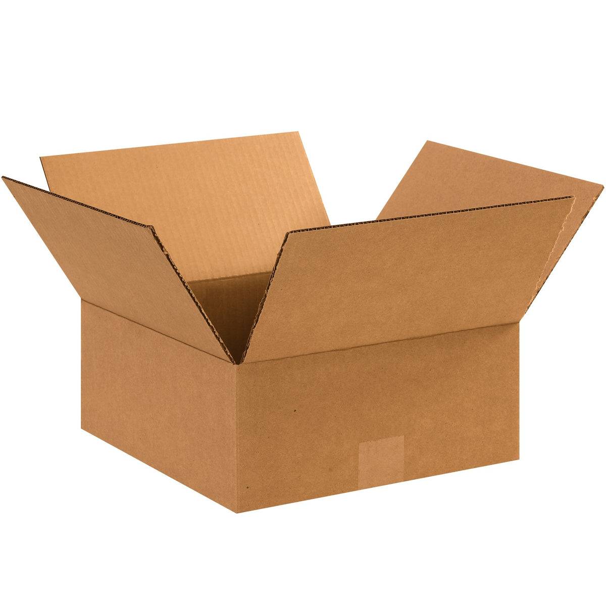 Tape Logic front view stacked pack of 12x12x5 boxes for efficient storage