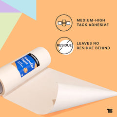 TapeManBlue transfer tape in use aligning vinyl decal for accurate placement