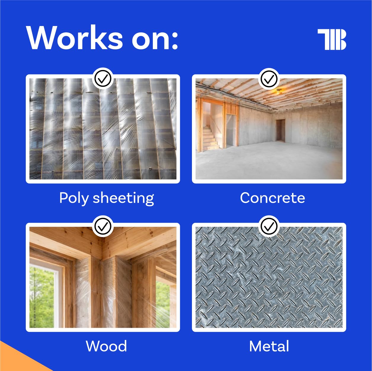 TapeManBlue applied to concrete joint providing waterproof seal