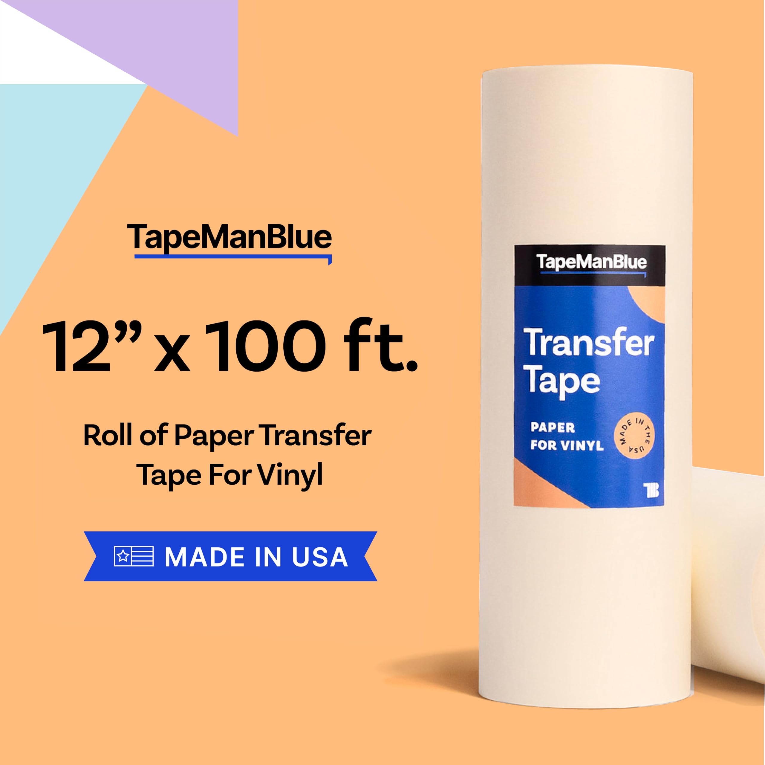 TapeManBlue close-up of 4-mil paper texture highlighting smooth transfer control