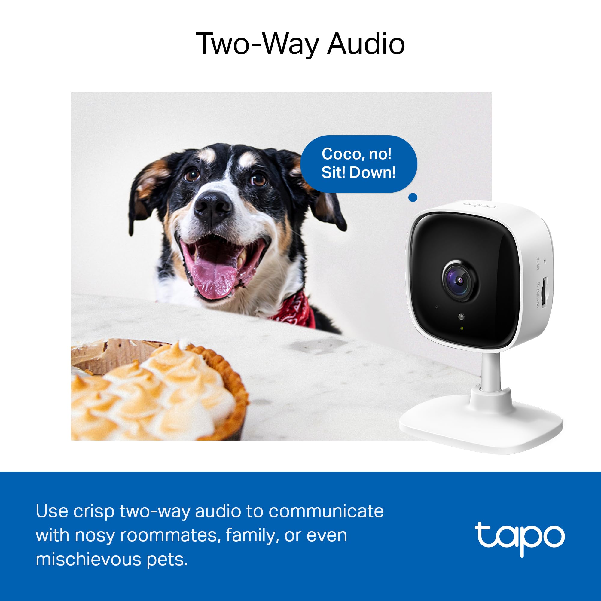 Tapo C100 mounted in nursery demonstrating baby monitoring convenience benefit