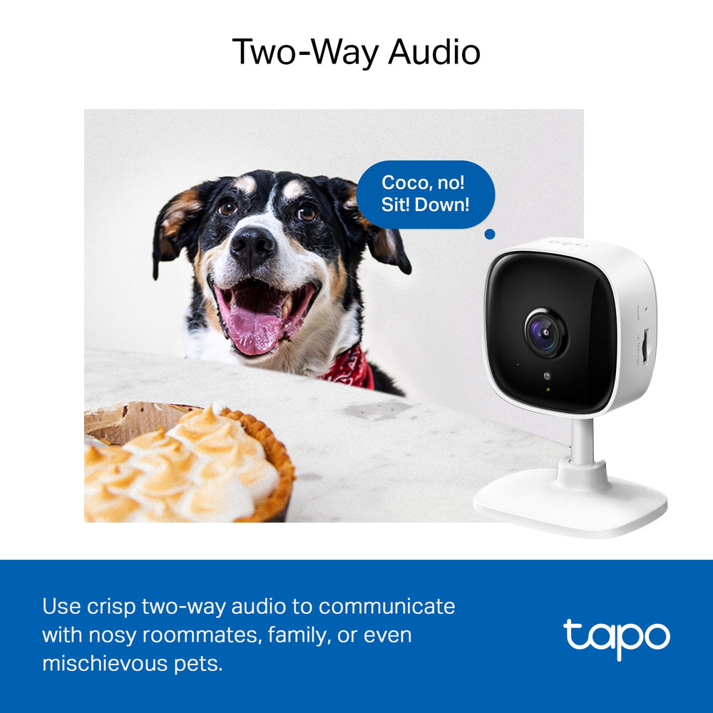 Tapo C100 mounted in nursery demonstrating baby monitoring convenience benefit