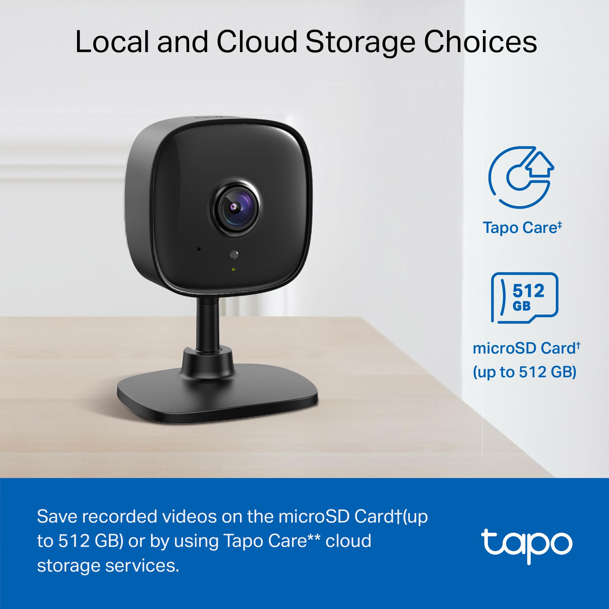 Tapo C101 two‑way audio in use with owner talking to pet through app