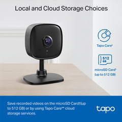 Tapo C101 two‑way audio in use with owner talking to pet through app