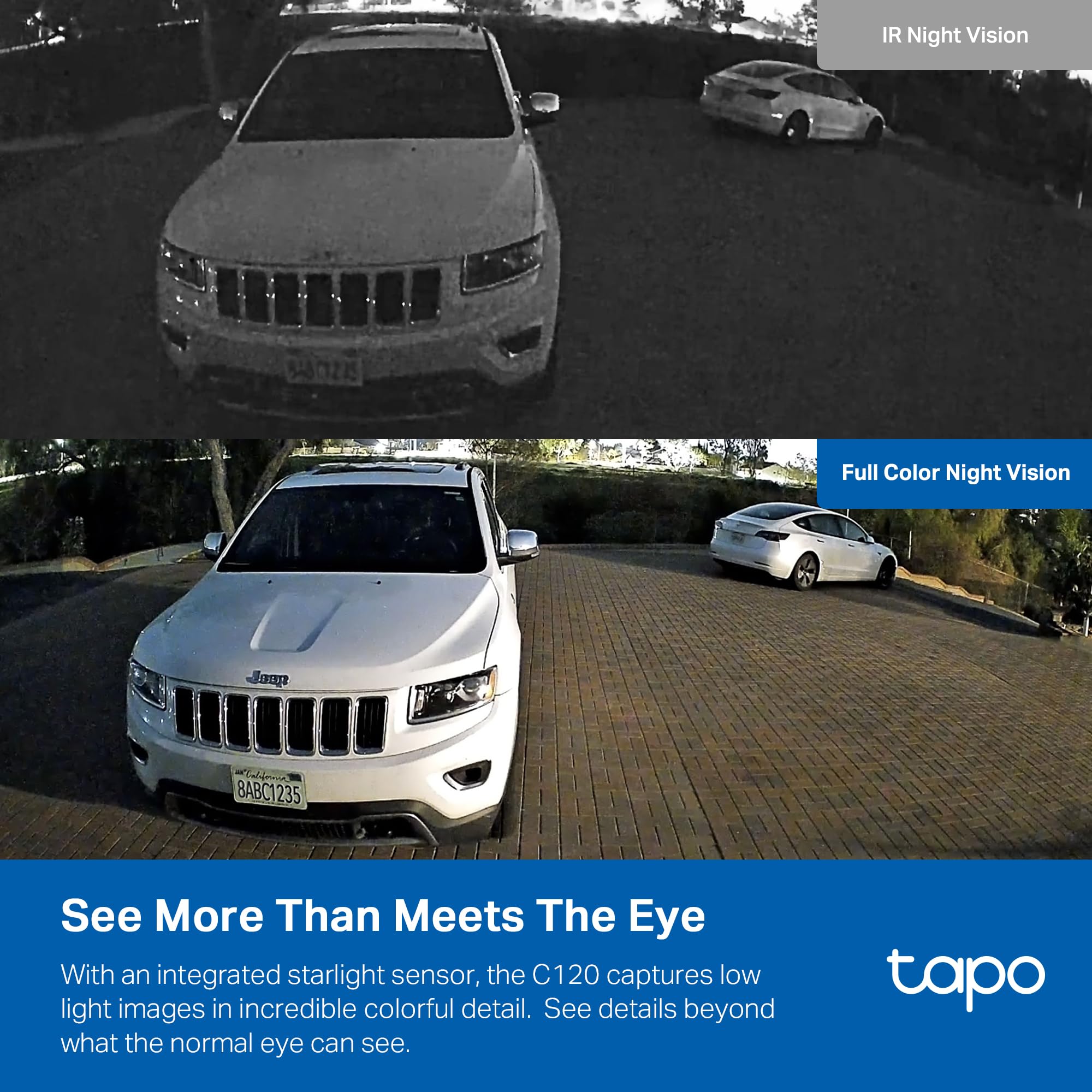 Tapo C120 magnetic base detail attached to metal surface for quick, tool-free placement