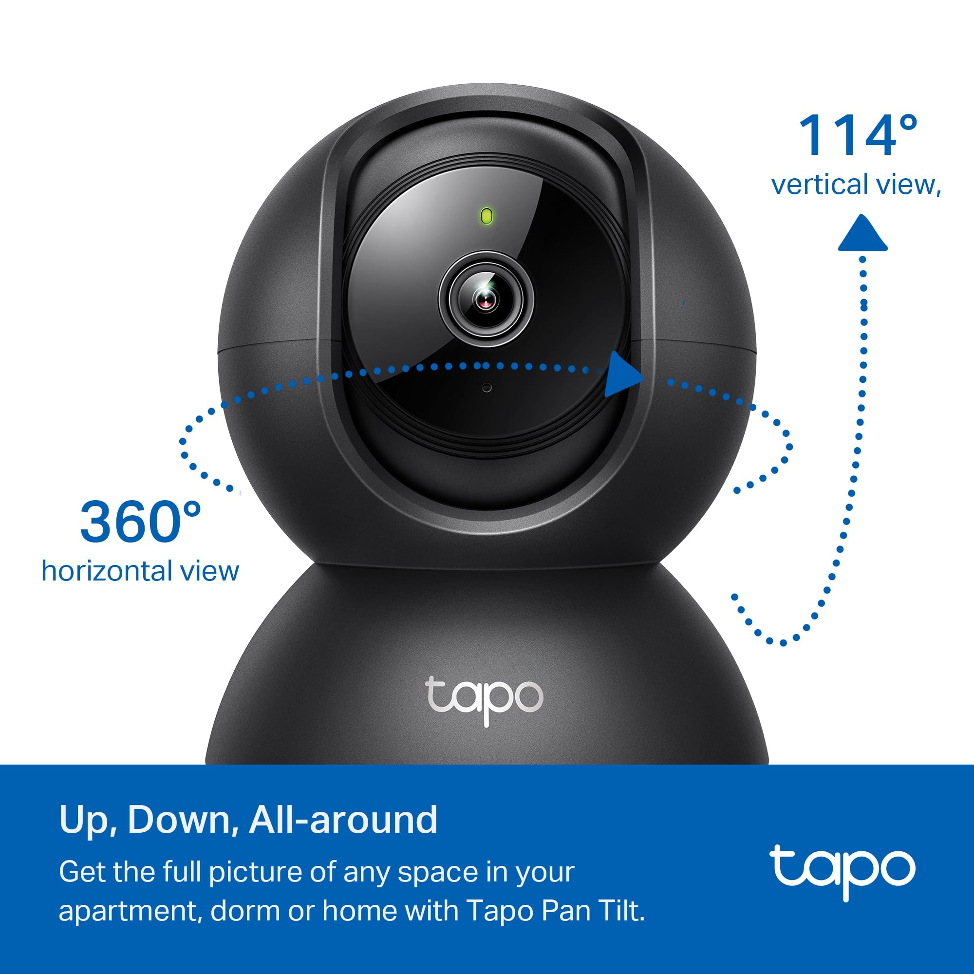 Tapo C201 night vision demo showing clear nighttime view benefit