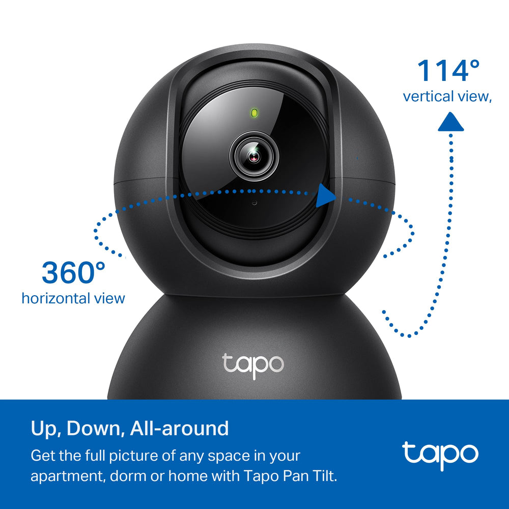 Tapo C201 night vision demo showing clear nighttime view benefit