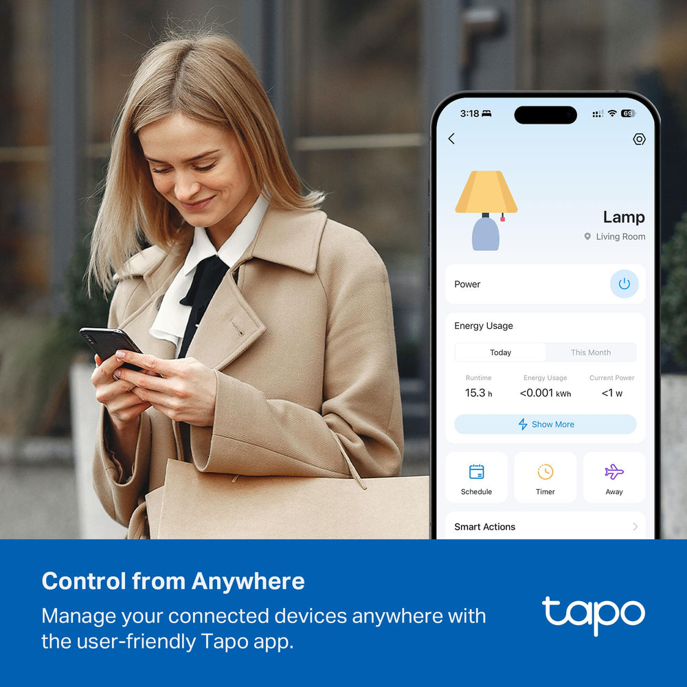Tapo in a home office lifestyle scene offering safe, smart power management