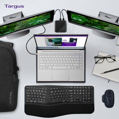 Targus close-up of open mesh top highlighting airflow and cooling benefit