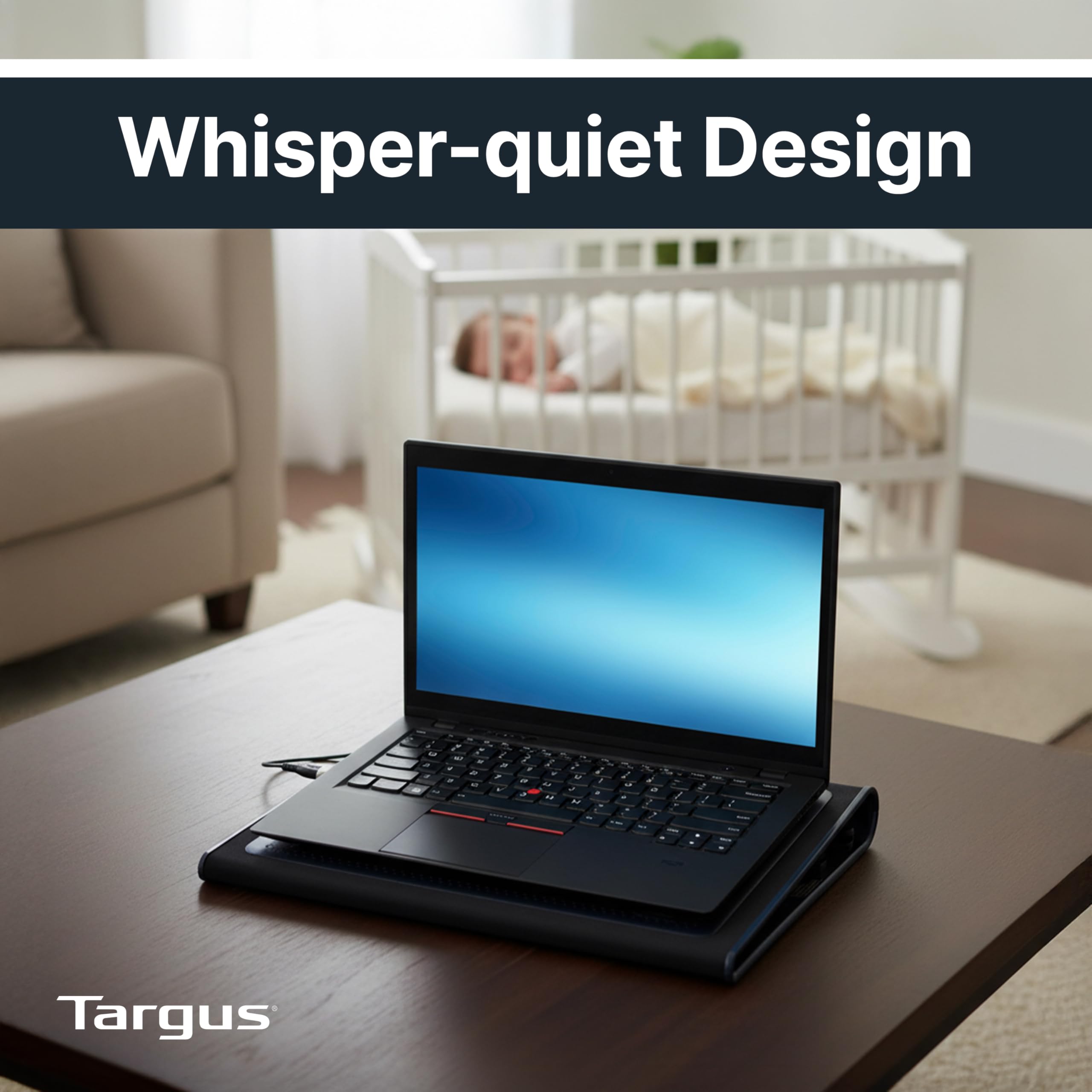Targus chill mat folded in bag showing portability for travel