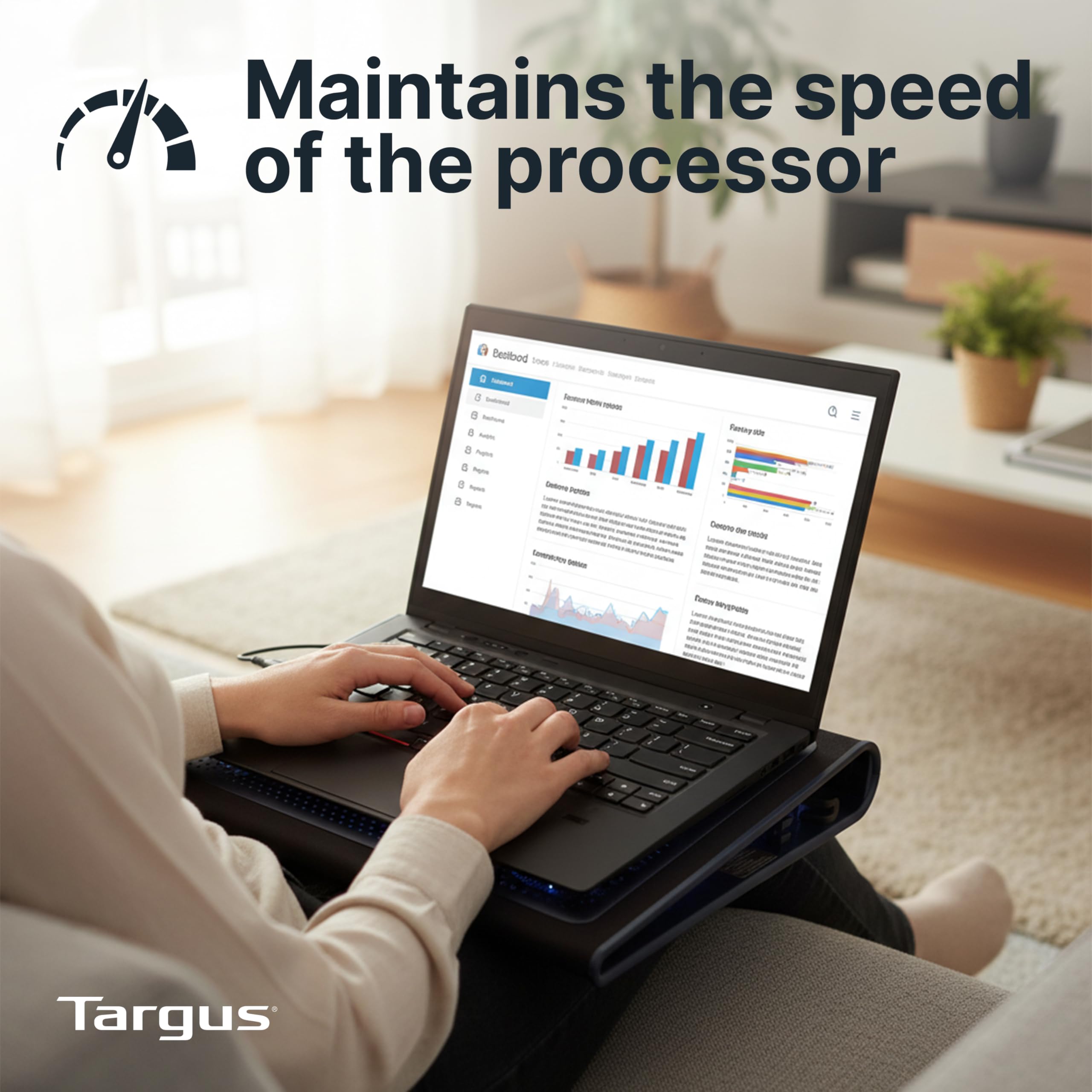 Targus USB-A connector and cable for plug-and-play fan power