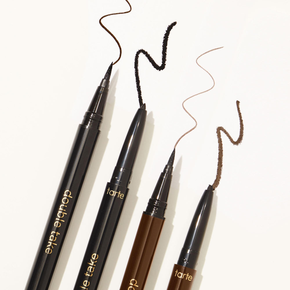 tarte eyeliner inside makeup bag for travel-ready convenience