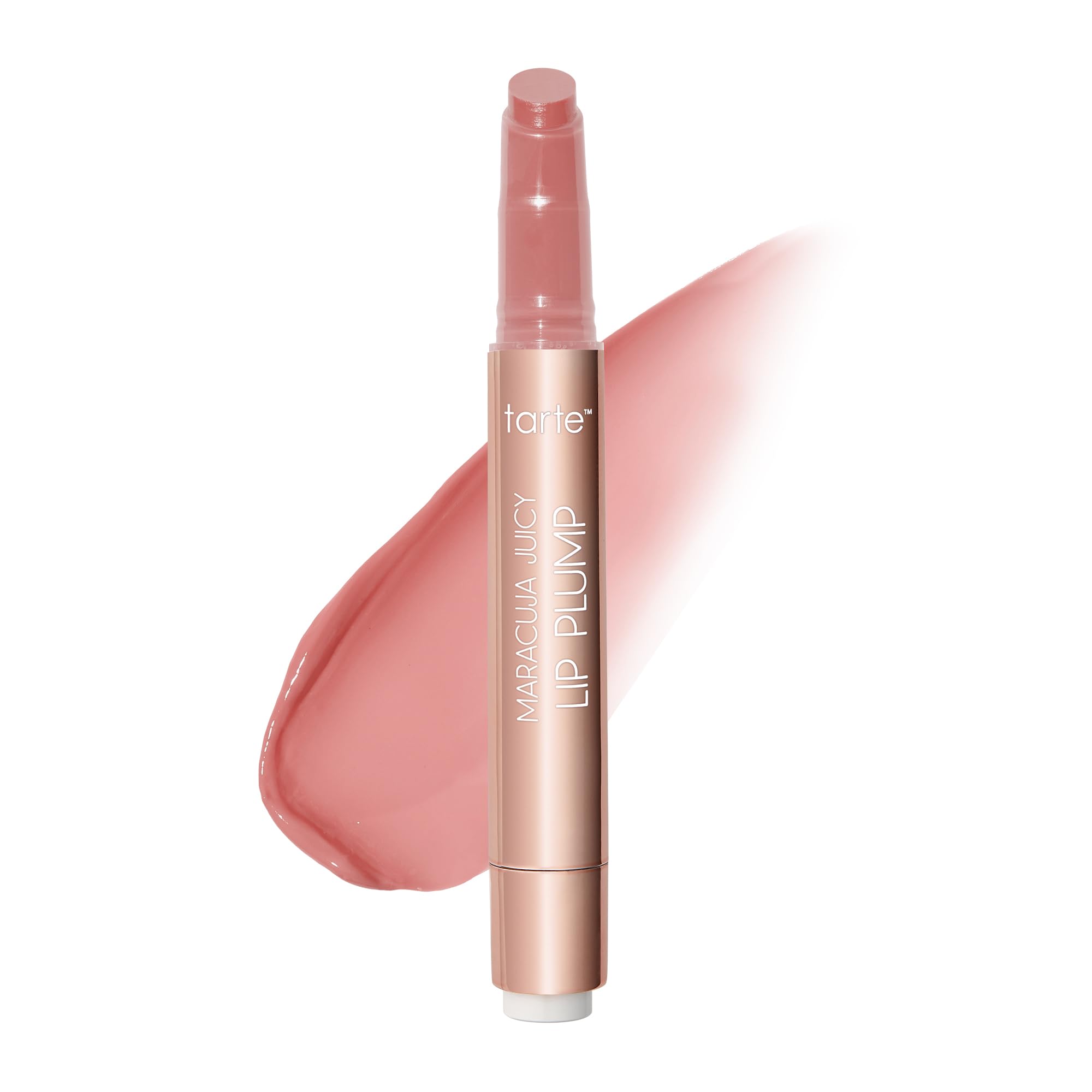 tarte maracuja lip plump front packaging shows label and glossy tube for easy selection