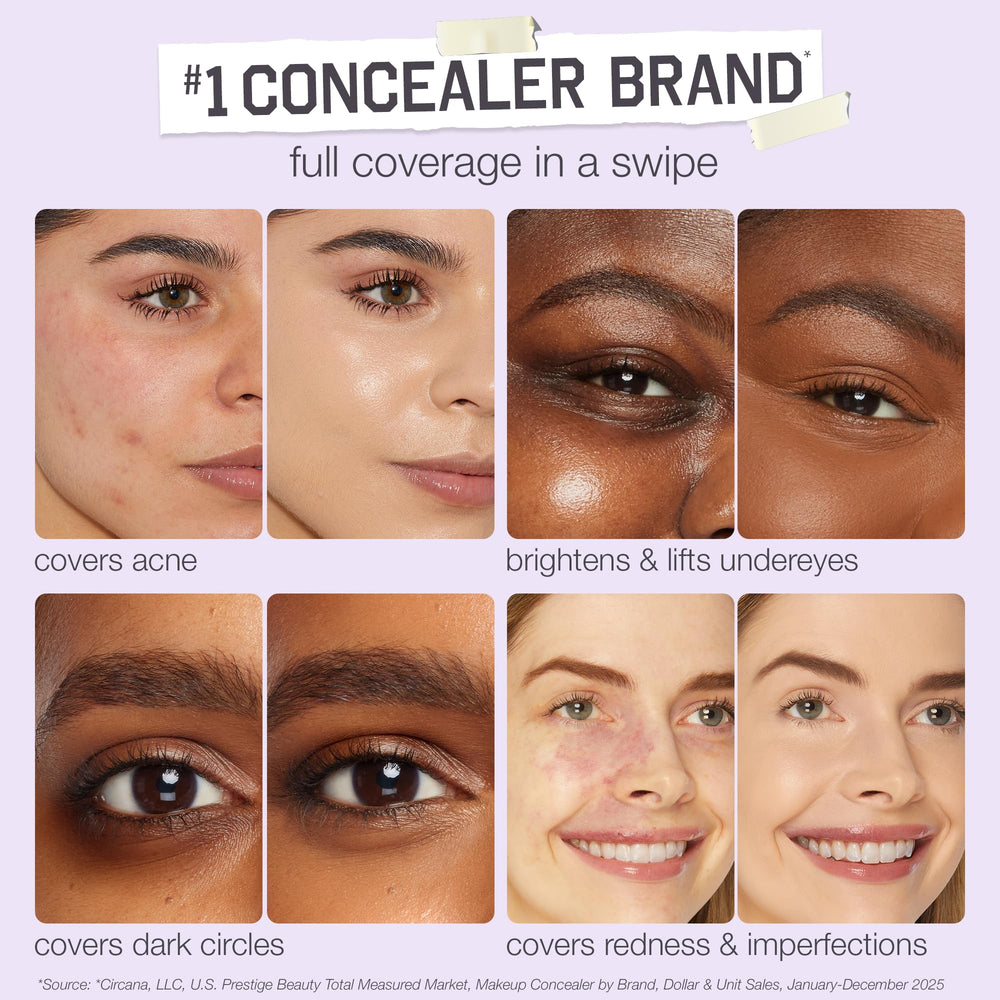 tarte Shape Tape texture swiped on arm illustrating smooth blendability and soft-matte finish
