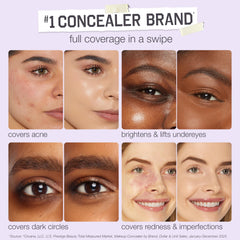 tarte Shape Tape texture swiped on arm illustrating smooth blendability and soft-matte finish