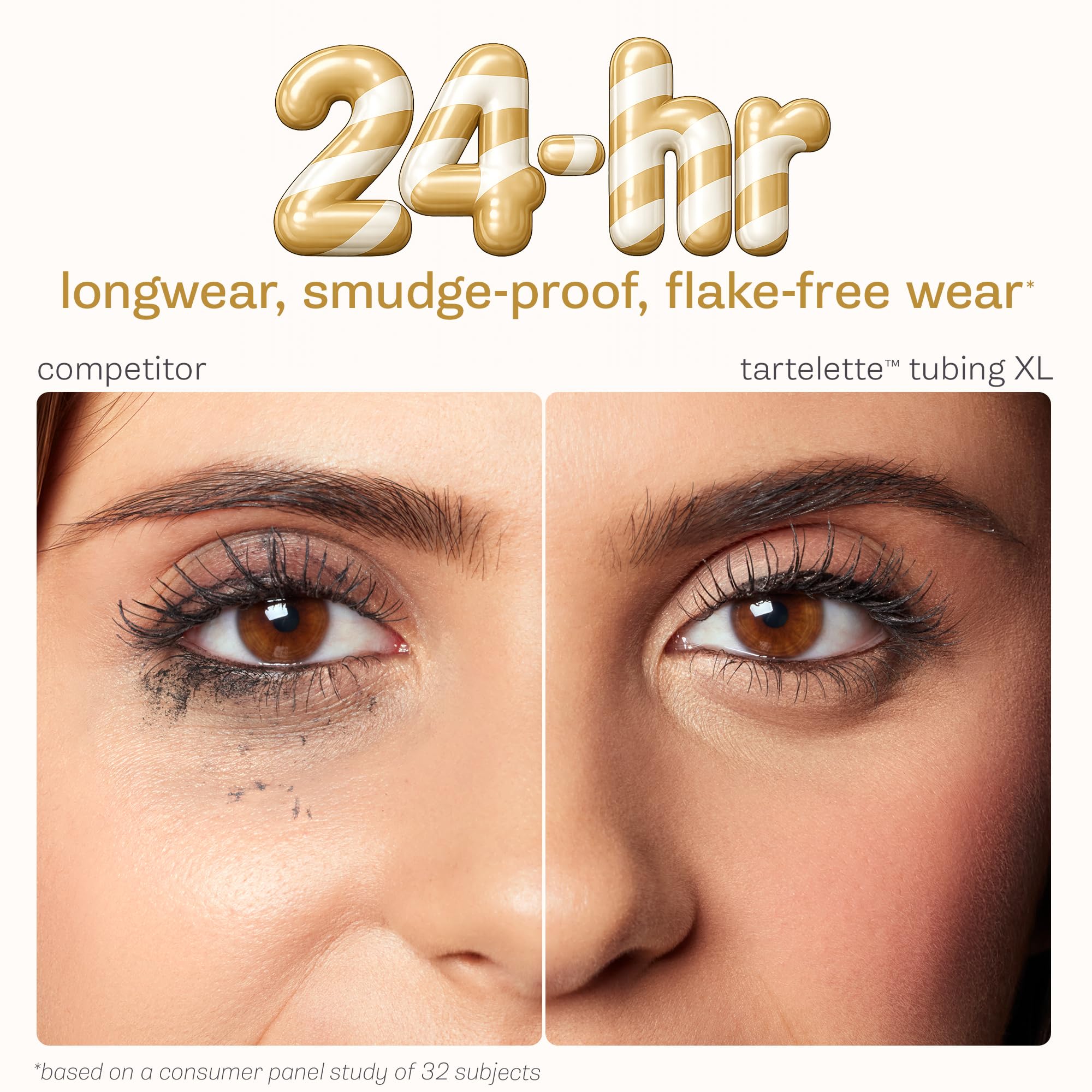 tarte removal demo with warm water showing easy tube removal and gentle lash care