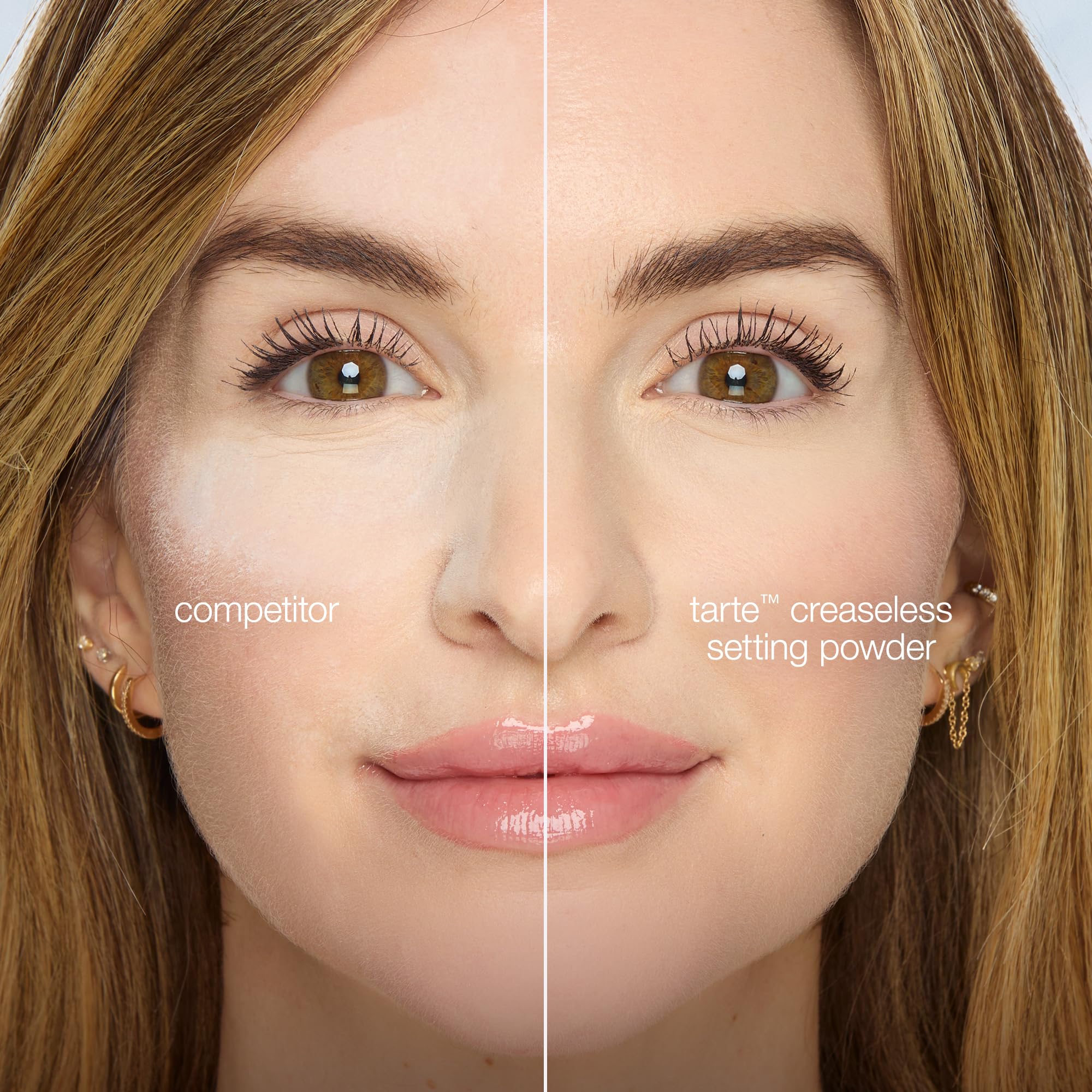 tarte texture closeup of ultra-fine powder particles benefit: demonstrates lightweight finish