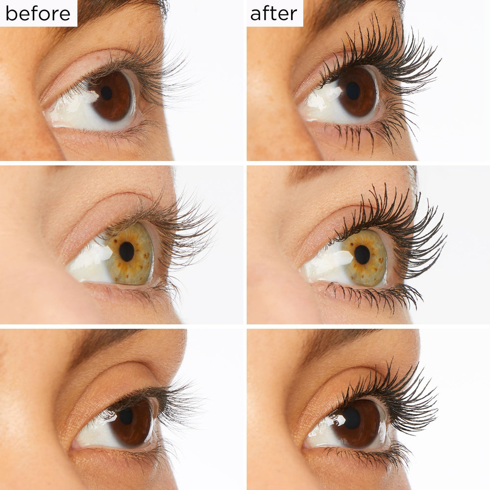 tarte wand applying mascara to lashes, demonstrates separation and lift